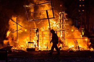 At Least 36 People Injured in Apartment Building Fire on Washington St