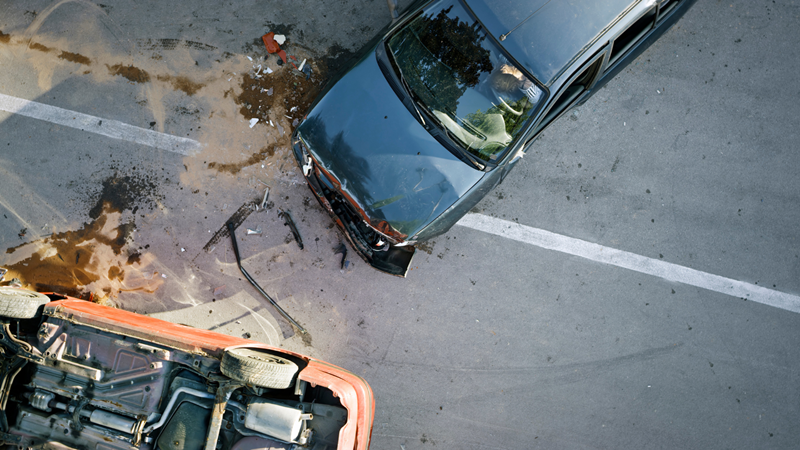 One Hurt in Two-Car Crash on Kennedy Blvd