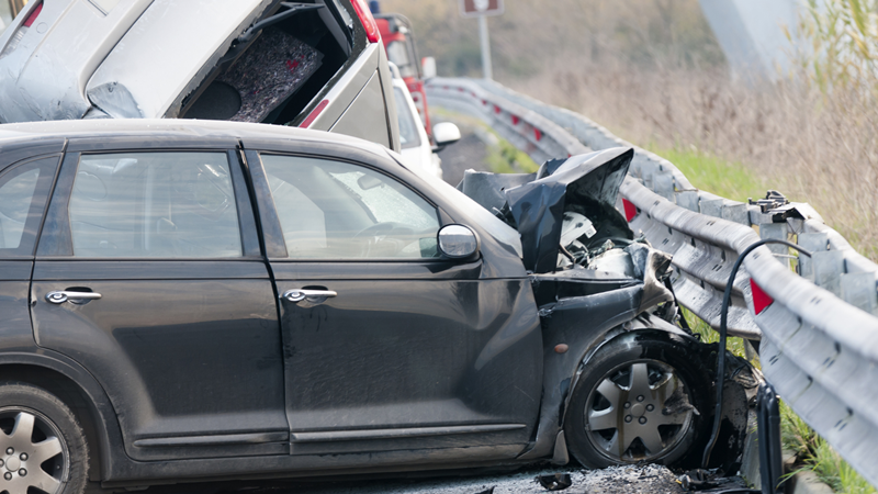 Two-Car Crash With Injuries on Nassau Park Blvd