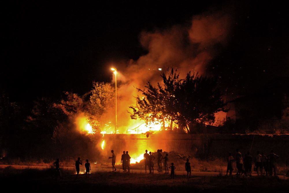 Fire Injures Seven on Stegman St